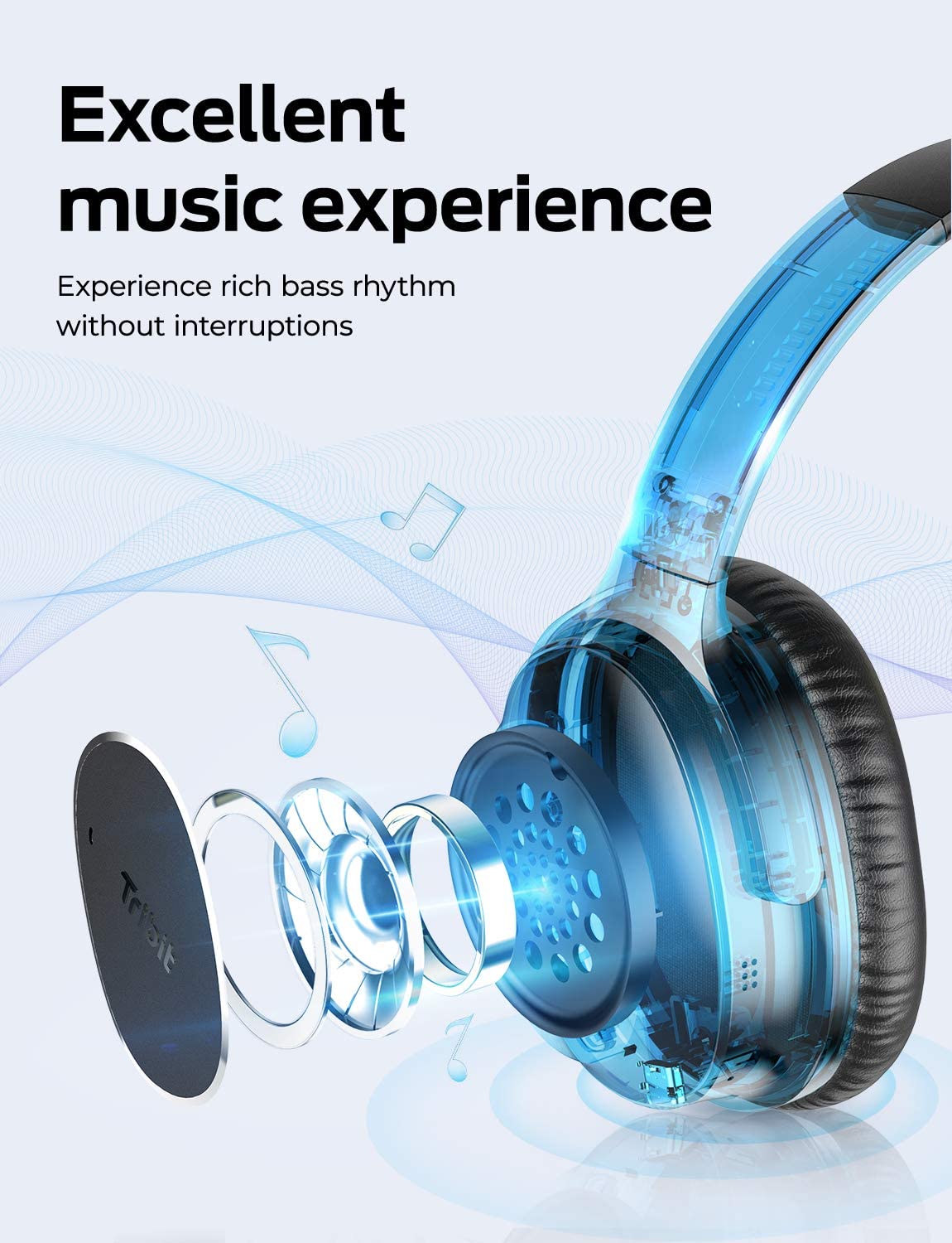 TRIBIT QuietPlus ANC Headphones