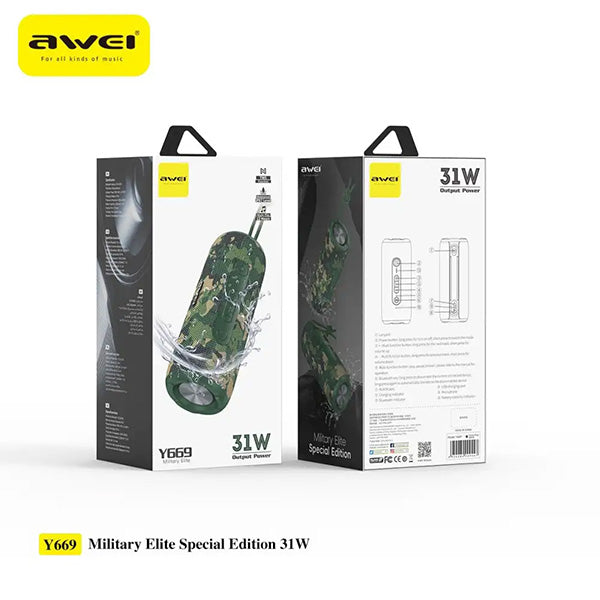 Awei Y669 Military Elite Special Edition Outdoor Wireless Bluetooth Speaker