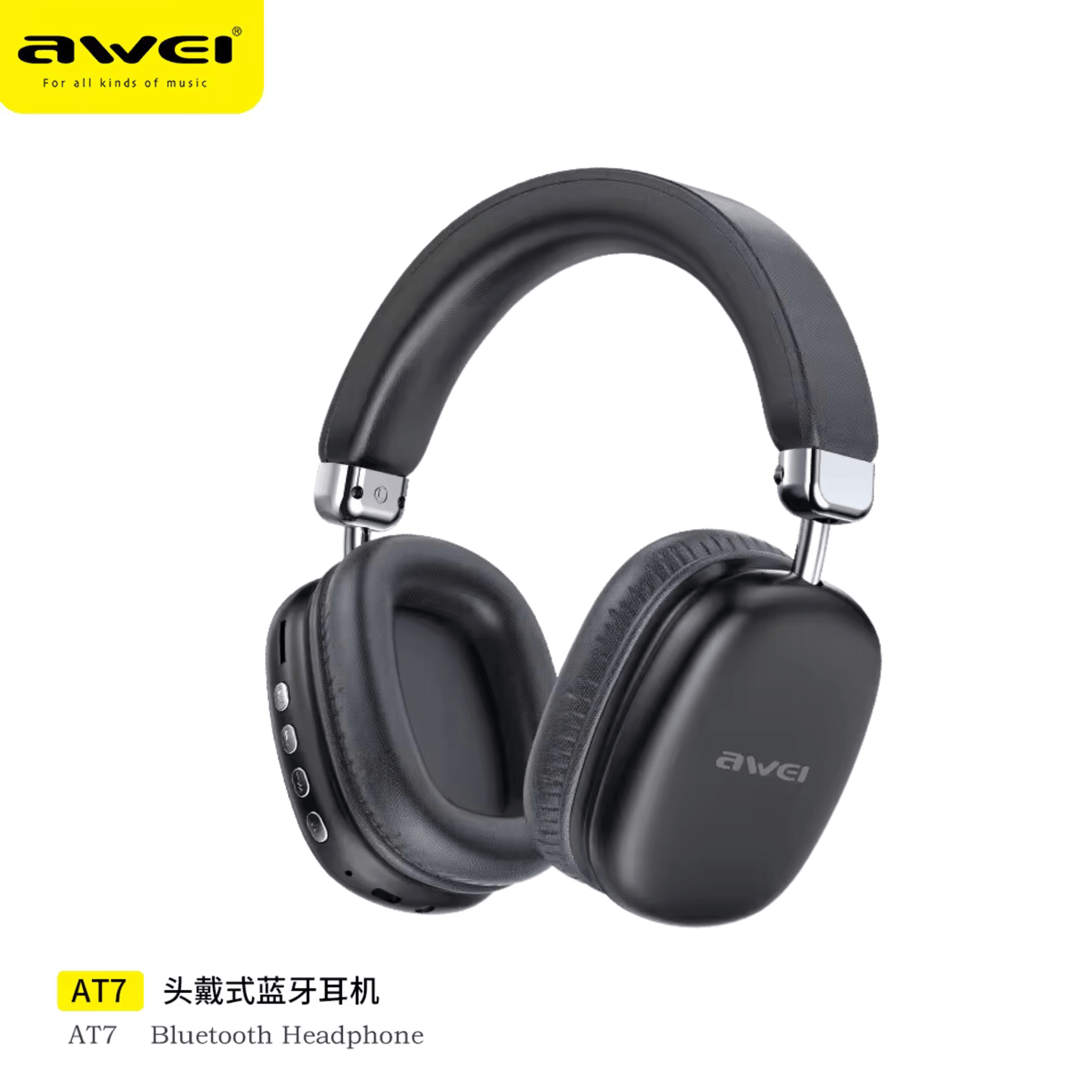 Awei AT7 Bluetooth wireless headphone stereo surround speaker with microphone headset