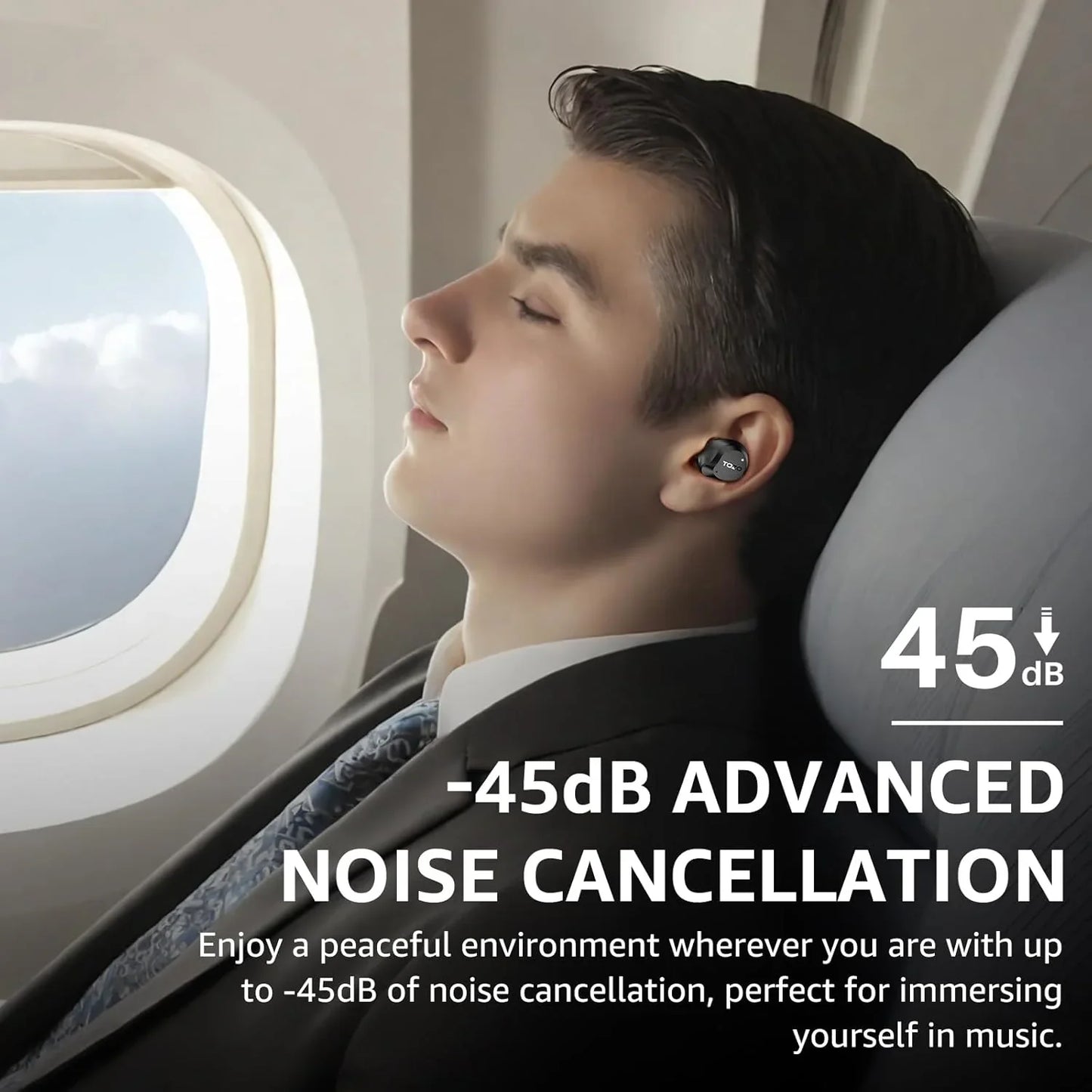 TOZO AeroSound Hybrid Active Noise Cancelling Wireless Earbuds