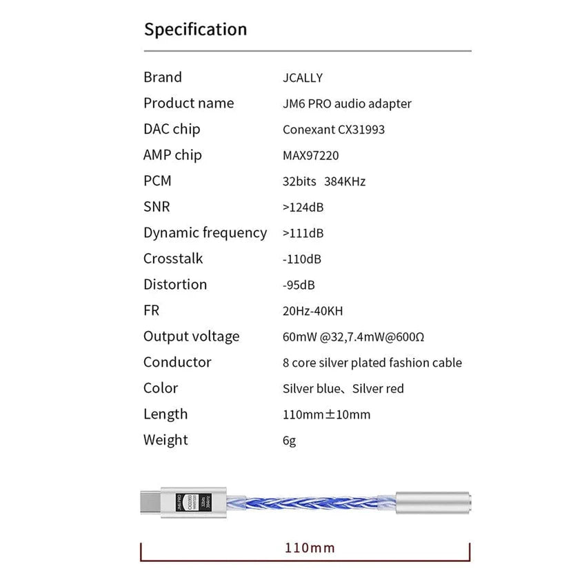 JCALLY JM6 PRO CX31993 DAC