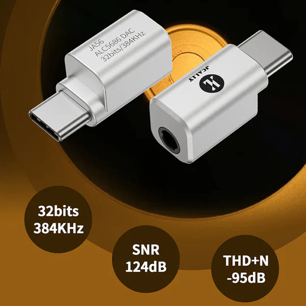 JCALLY JA56 TYPE C MALE TO 3.5MM DAC DONGLE