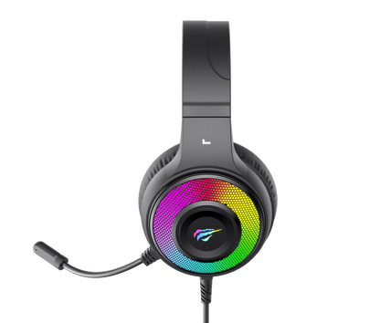 Havit H2042d Bass Stereo Headphone 3.5mm RGB Wired Over Ear Headphone