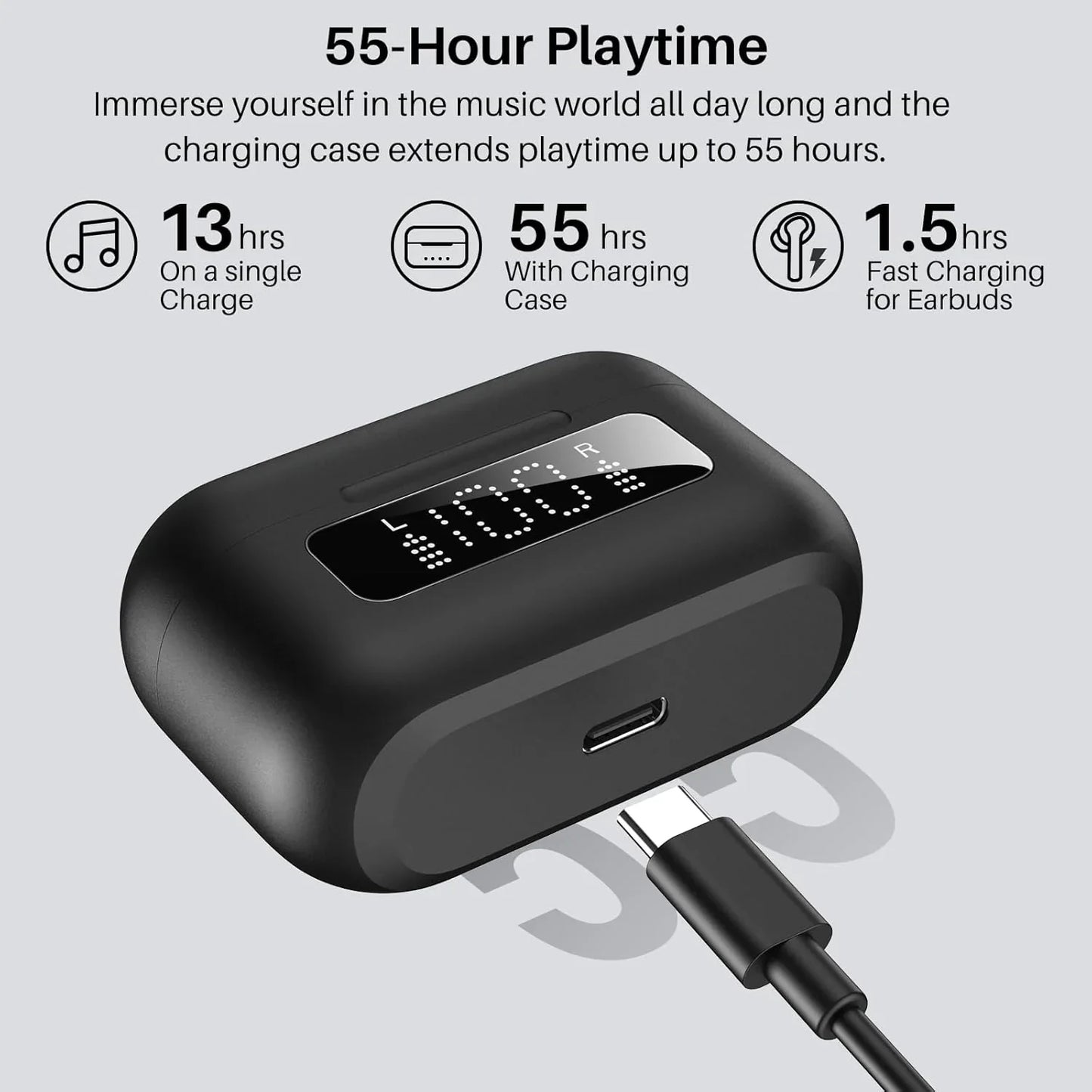 TOZO AeroSound2 Hybrid Active Noise Cancelling Wireless Earbuds