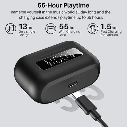TOZO AeroSound2 Hybrid Active Noise Cancelling Wireless Earbuds