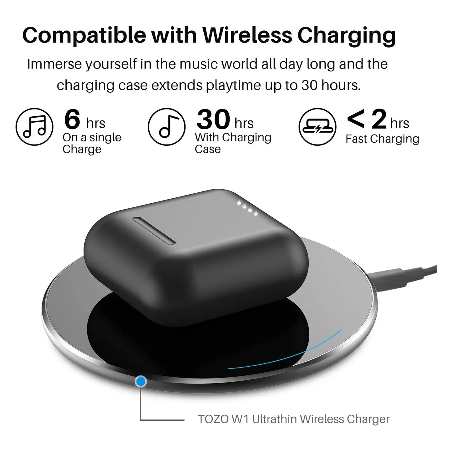TOZO T6S True Wireless Earbuds IPX8 Waterproof
