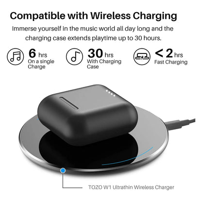 TOZO T6S True Wireless Earbuds IPX8 Waterproof