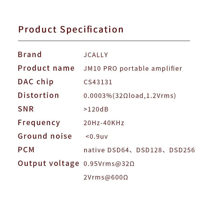 JCALLY JM10 DAC