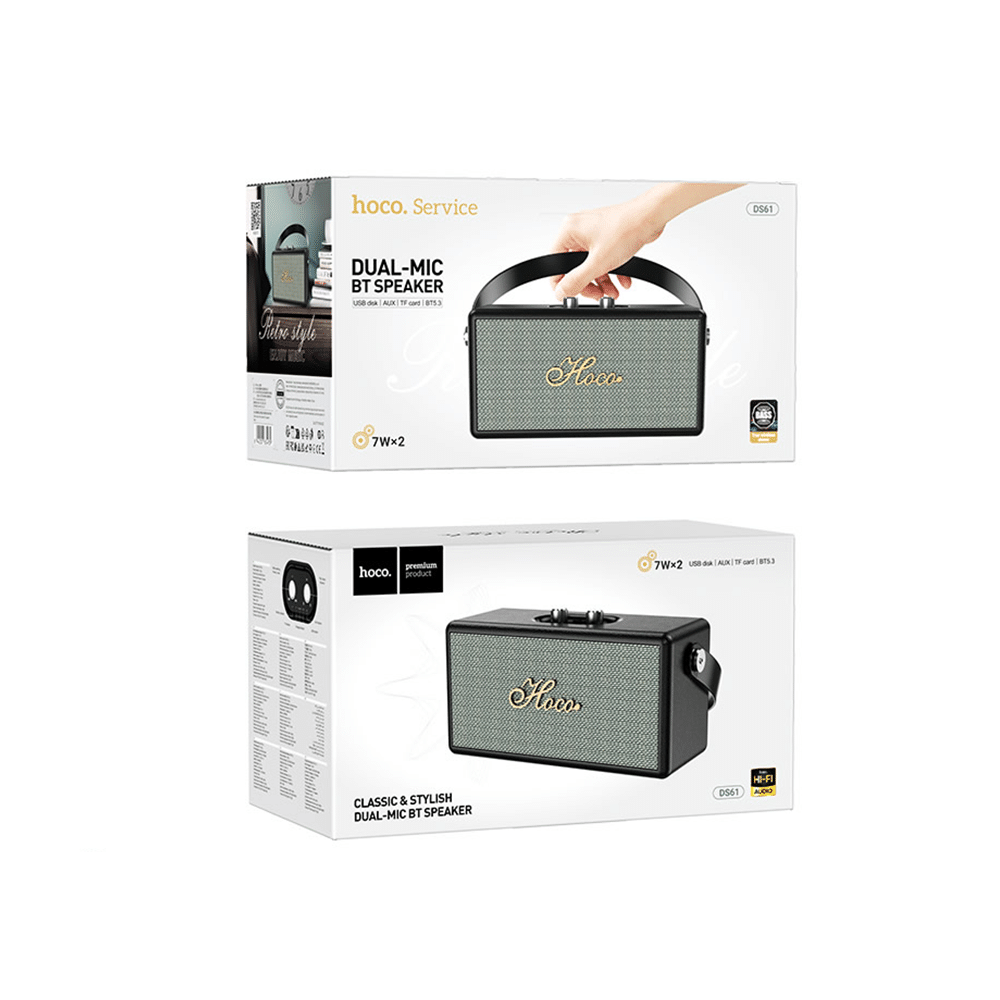 HOCO DS61 Retro Leather Bluetooth Speaker